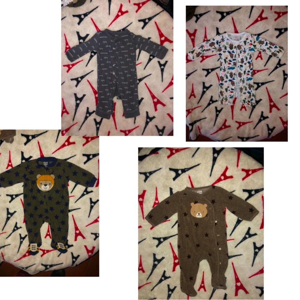 Boys bear onsies bundle